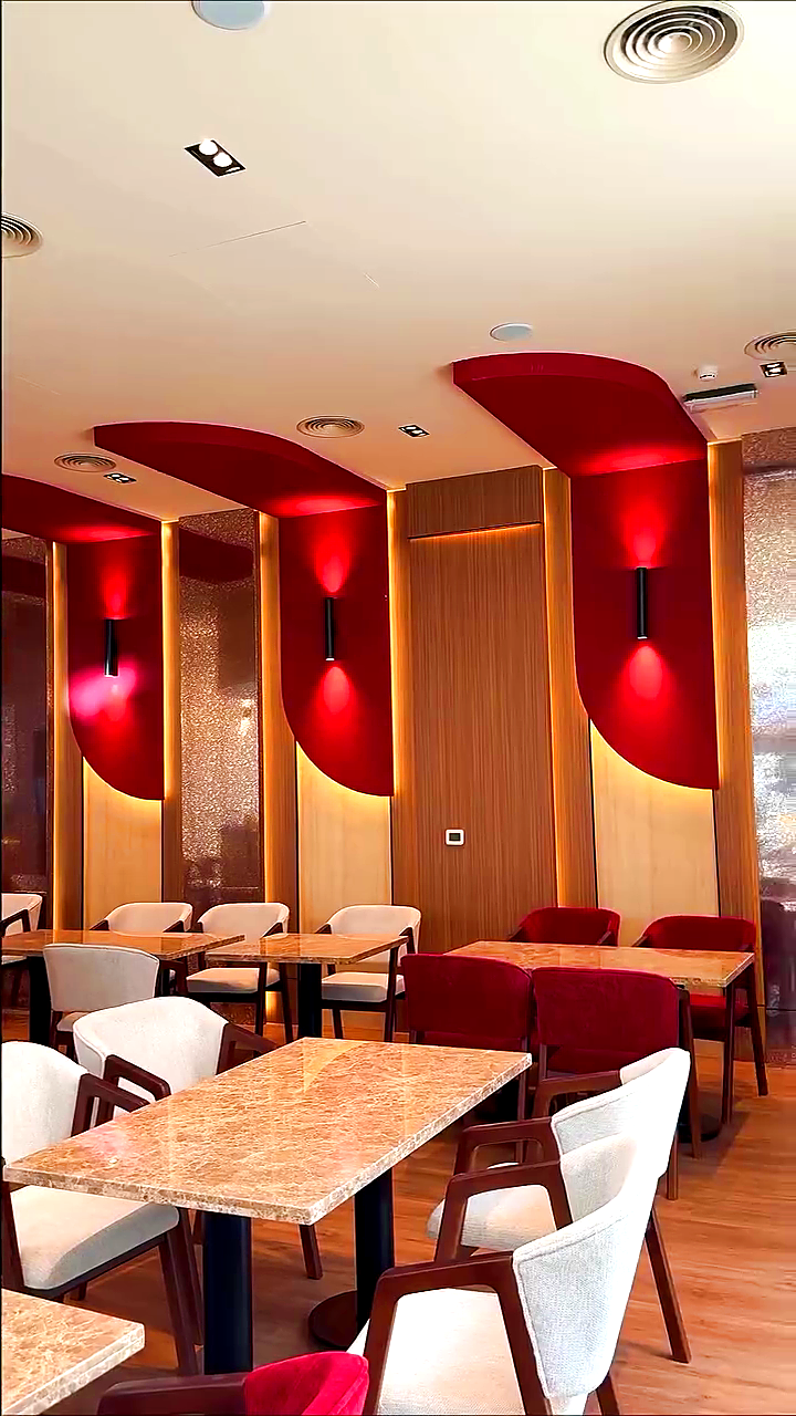 Velvet arch feature wall