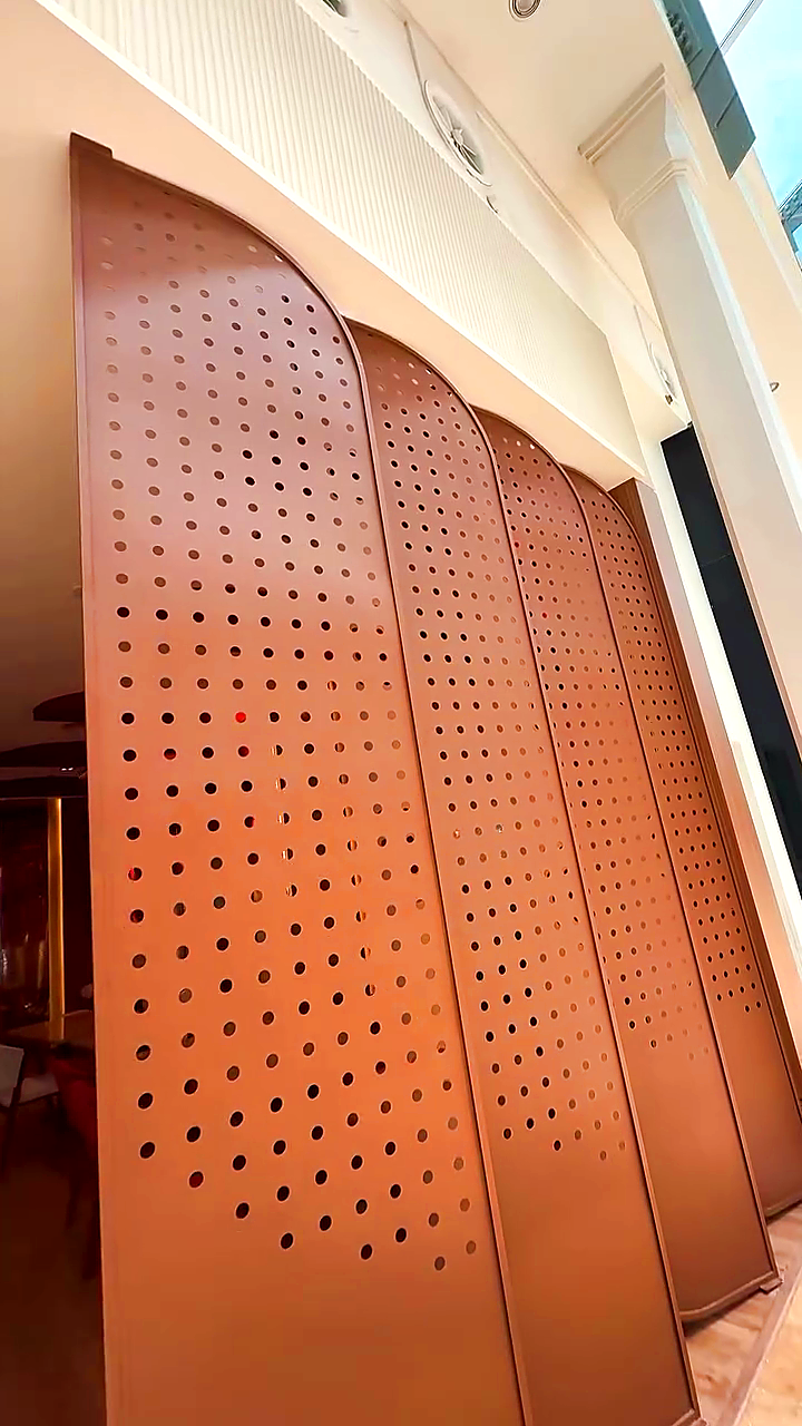 Perforated copper screen